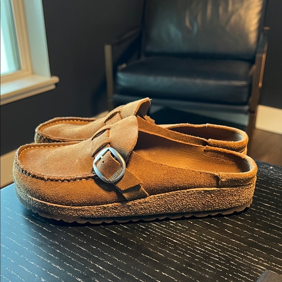 Birkenstock Tan Suede Women's Mules - Picture 1 of 3